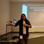 Image of Edgar Barrantes giving a talk on ethereum